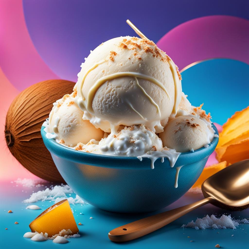 Coconut Sorbet 1 coconut sorbet